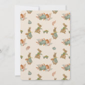 Rabbit Peter Birthday Party Invitation Kaart (Achterkant)