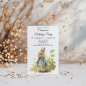 Rabbit Peter Birthday Party Invitation Kaart