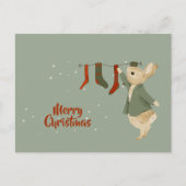 Rabbit Peter christmas Briefkaart (Voorkant)