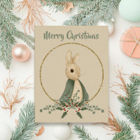 Rabbit Peter christmas Briefkaart