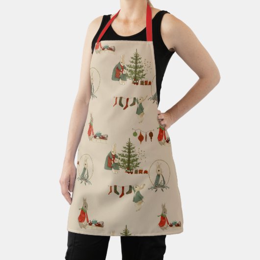 Rabbit Peter christmas feestdagen Apron Schort (Insitu)