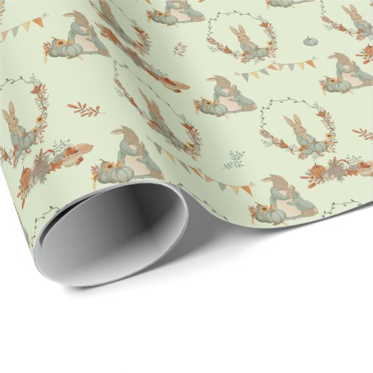 Rabbit Peter herfst Wrapping Cadeaupapier (Rol Hoek)