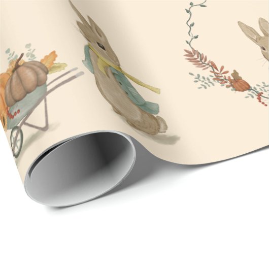 Rabbit Peter herfst Wrapping Paper Cadeaupapier (Rol Hoek)