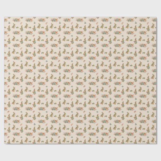 Rabbit Peter herfst Wrapping Wrapping Paper Cadeaupapier (Vlak)