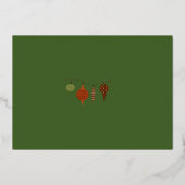 Rabbit Peter Kerstmas Holiday Card Folie Feestdagenkaart (Achterkant)