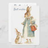 Rabbit Peter Moederdag Kaart (Voorkant / Achterkant)