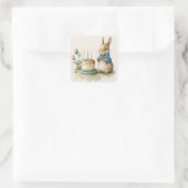 Rabbit Peter party Square Sticker (Tas)