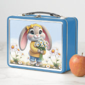 Rabbit pink ears white daisies  (In situ)