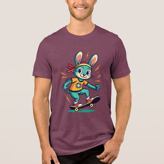 Rabbit Play Tri-Blend Shirt (Voorkant)