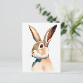 Rabbit Portrait 025 Briefkaart (Staand voorkant)