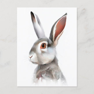 Rabbit Portrait 026 Briefkaart