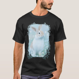 Rabbit Portrait 95 Animal Easter Wildlife Illustra T-shirt