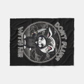 Rabbit Pun Don´t Fluff With Me Evil Bunny Costume  Fleece Deken (Voorkant (Horizontaal))