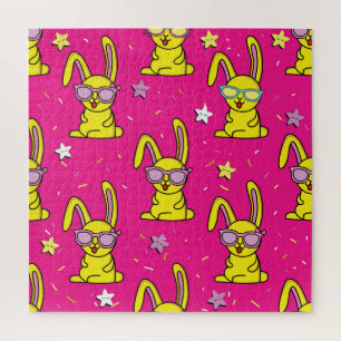 Rabbit Rave: Kinderen patroonverrukking Legpuzzel