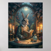 Rabbit Reading Poster (Voorkant)