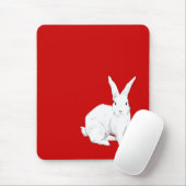 Rabbit Red Mousepad Muismat (Met muis)