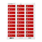 Rabbit Red Return Label (Full Sheet)