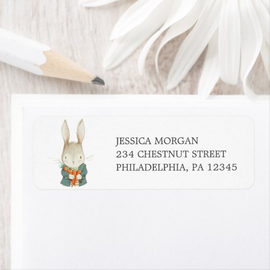  Rabbit Return Address Label (Insitu)