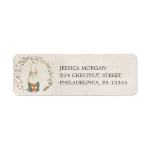  Rabbit Return Address Label