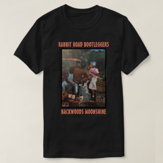 RABBIT ROAD BOOTLEGGERS WHISKEY NOG STEEDS T-SHIRT