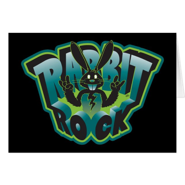 Rabbit Rock Card (Voorkant Horizontaal)