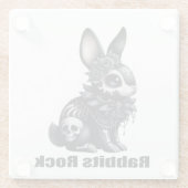 Rabbit Rock Glazen Onderzetter (Achterkant)