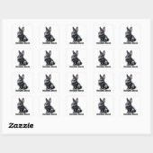 Rabbit Rock Vierkante Sticker (Vel)