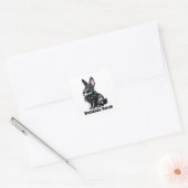 Rabbit Rock Vierkante Sticker (Envelop)