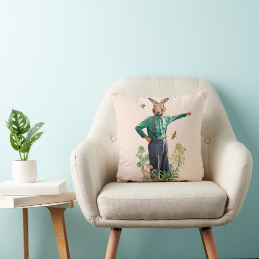 Rabbit Scarecrow Kussen (Stoel)