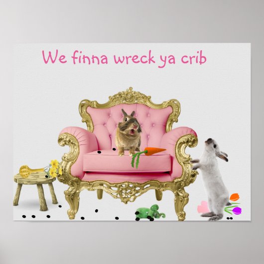 Rabbit Shenanigans Poster (Voorkant)