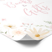 Rabbit Somebunny Baby shower Boeken en Geschenken Poster (Hoek)