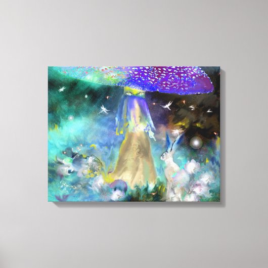 Rabbit Tales Stretted Canvas Print (Voorkant)