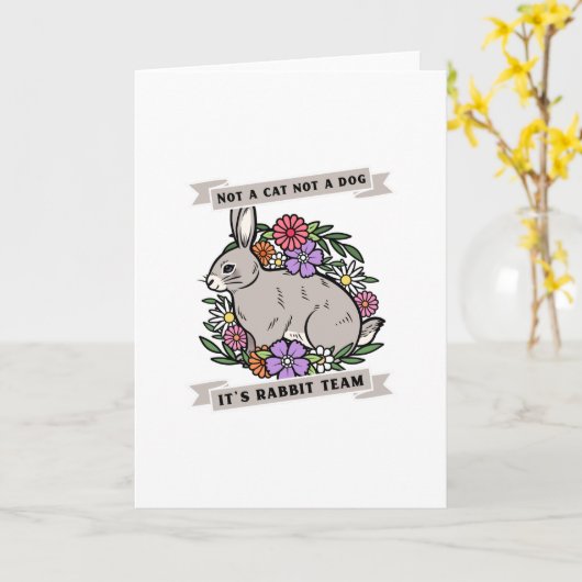 Rabbit Team Kaart (Gele Bloem)