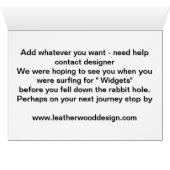 Rabbit Tombant Le Trou De Lapin Salutation (Intérieur Horizontal (Bas))