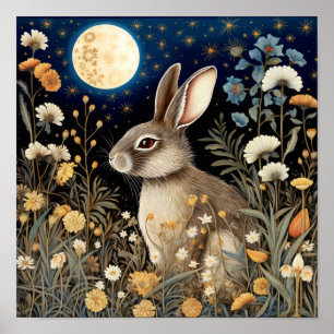 Rabbit Wall Art Faune Poster animal