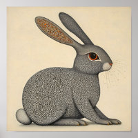 Rabbit Wall Art Faune Poster animal
