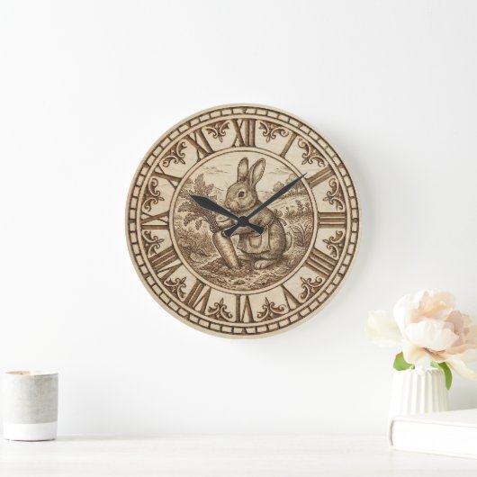 Rabbit Wall Clock Grote Klok (Huis)
