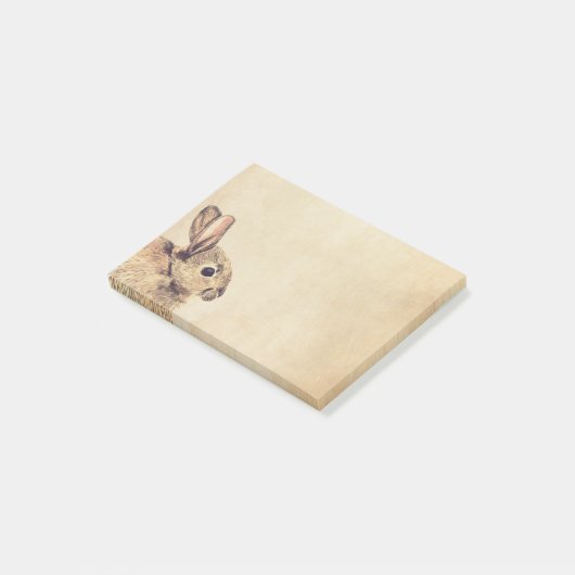 Rabbit Waterverf Sketch Post-it® notes (Schuin)