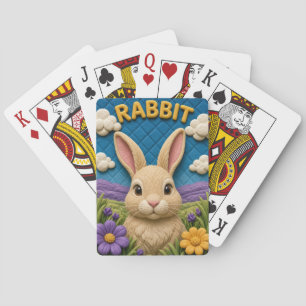 Rabbit Weide Rand Modern KlayKoo Pokerkaarten