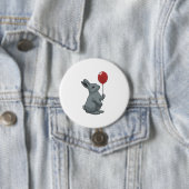 Rabbit with Balloon Ronde Button 7,6 Cm (In situ)