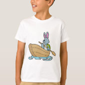 Rabbit with Boat & Paddle T-shirt (Voorkant)