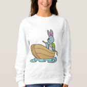 Rabbit with Boat & Paddle Trui (Voorkant)
