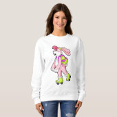 Rabbit with Roller skates Trui (Voorkant volledig)