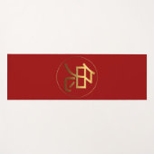 Rabbit Year Gold embossed-effect Sybol Yoga mat (Voorkant (horizontaal))