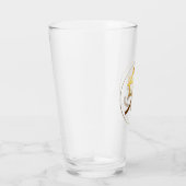 Rabbit Year Gold embossed effect Symbol Glass Cup Glas (Rechts)