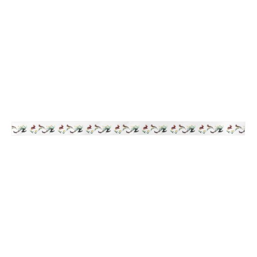 Rabbits Daffodils Spring Pattern Lint (Voorkant)