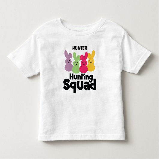 "RABBITS HUNTING SQUAD" PERSONALISEERD KINDER SHIRTS (Voorkant)
