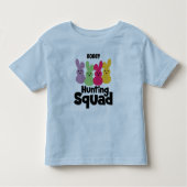"RABBITS HUNTING SQUAD" PERSONALISEERD TODDLER T-S KINDER SHIRTS (Voorkant)