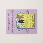 Rabbits lezen over Rabbit Care Legpuzzel (Horizontaal)