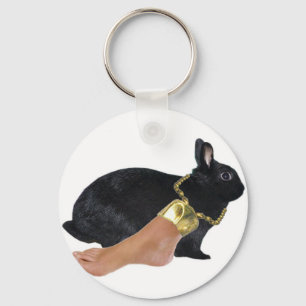 Rabbit's Lucky Human Foot Sleutelhanger